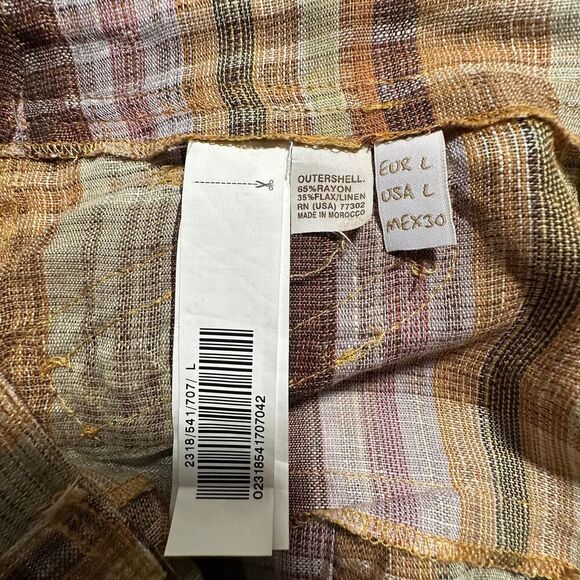 Women's Love Yellow Plaid Mini Skirt L - Picture 5 of 7